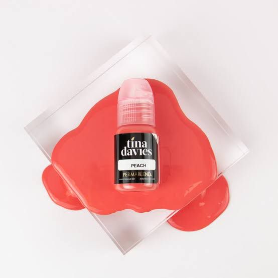 Tina Davies PEACH sulam bibir ORI USA 15ML