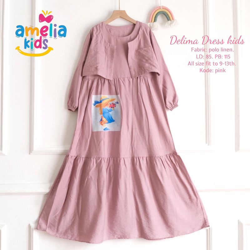 (READY STOK) AMELIA KIDS Delima dress kids / Tom set kids / Pipo Kids / fazza dress / Zeaa set / yeila set morits / Vinata set #2 ALFASHION