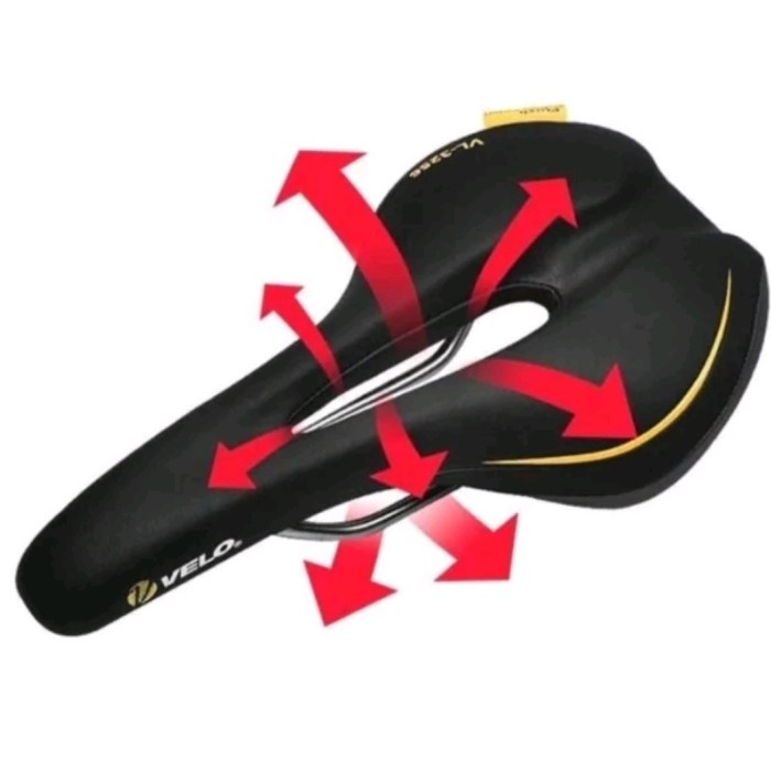 Saddle Velo Saddle Terbaru - Sadel Velo Vl-3256 Tengah Bolong - Desain Cakep