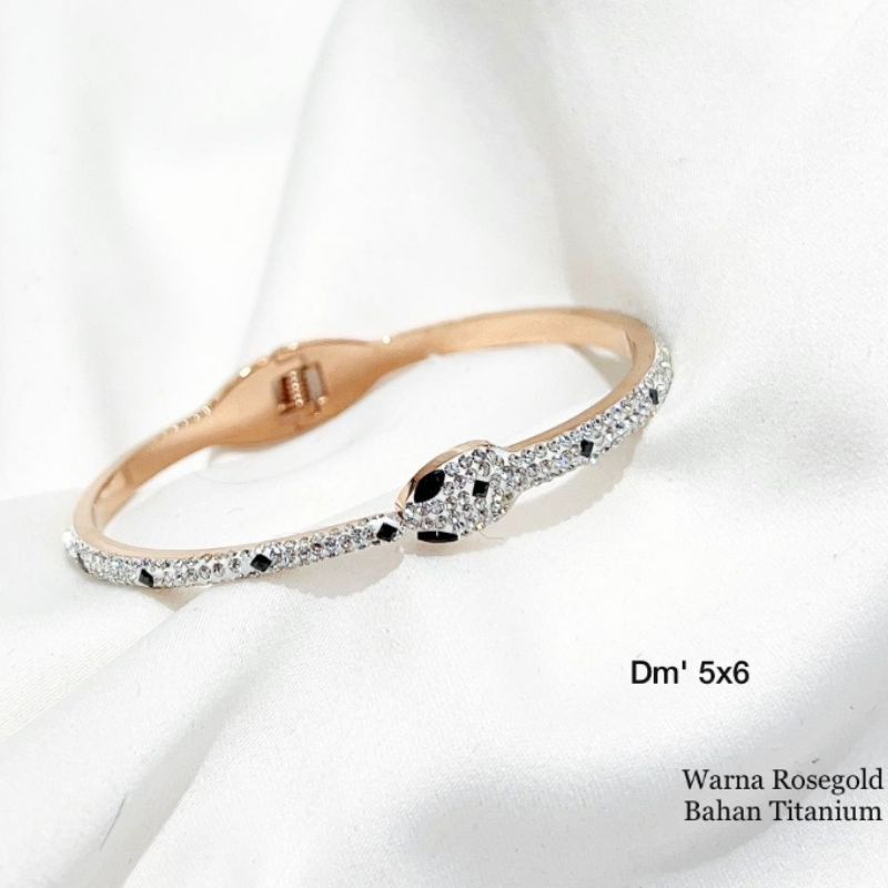 Gelan Titanium asli Rosegold mirip emas asli Premium Quality Anti karat Stainless Steel ori Gt-0280