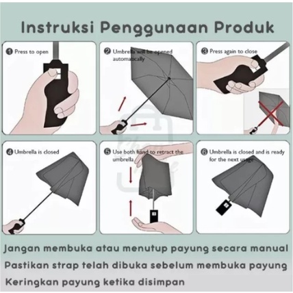 Payung Lipat Otomatis Anti UV / Payung Otomatis Buka Tutup Anti UV / Payung Golf Besar Jumbo Otomatis Anti UV Protection - PREMIUM Quality