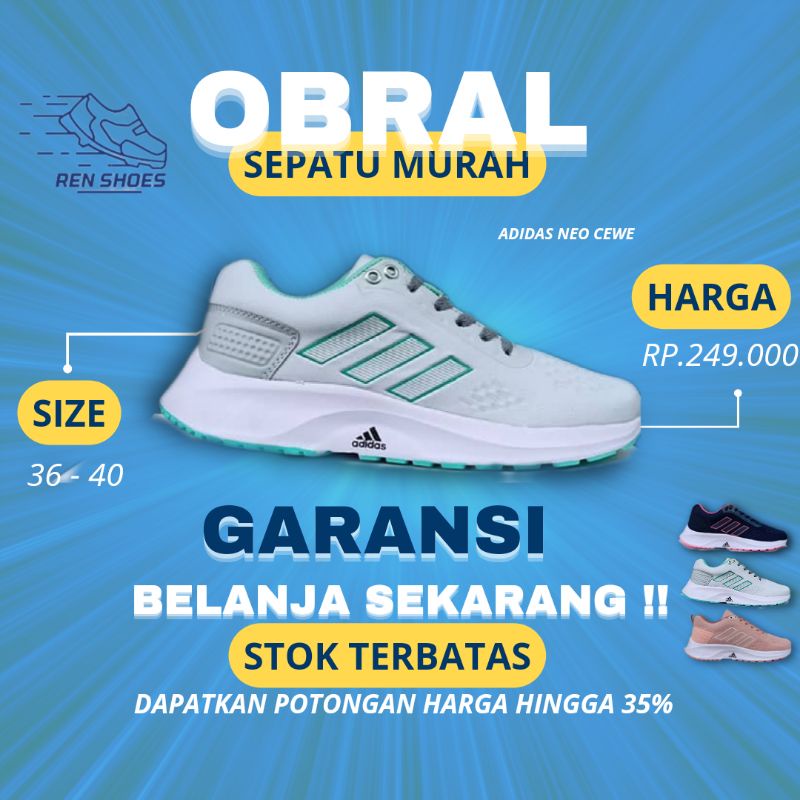 Sepatu Cewek Kekinian Terbaru Sepatu Sneakers Wanita Tali Casual Fluorescence Sepatu Wanita Sneakers