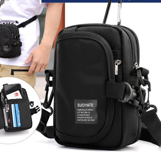 Original Tas Selempang Hp Multifungsi Slingbag Tas Pria Pinggang Suoyate J84 ??