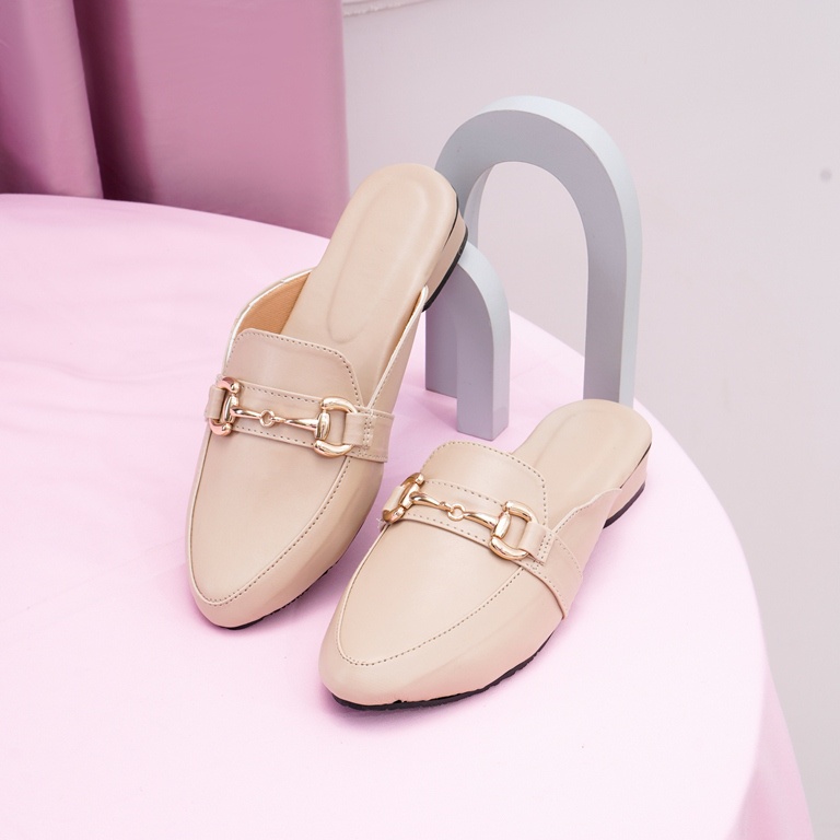 Deliwafa  - [Heels Wanita] Intari Heels Slop