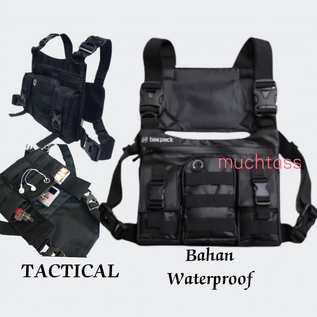 Tas dada Anti Air Chest Bag Tas Pelindung Dada Waterproof Tas Dada Tactical Tas Pria Tas Sepeda Tas Dada Pria