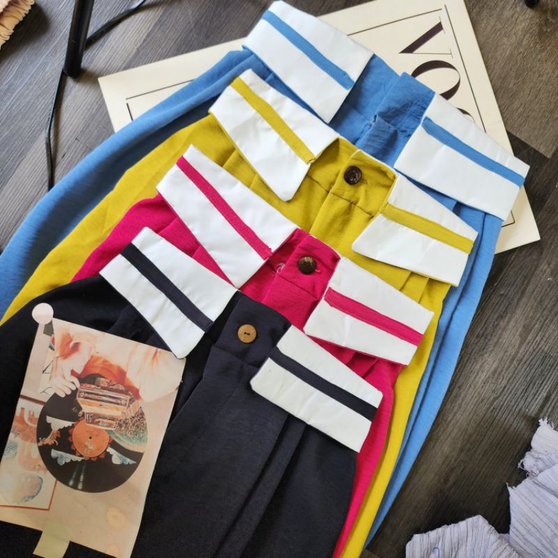 BEFAST - ZRX CELANA KULOT MARSHA / KULOT HIGHWAITS JENNY / Celana Kulot Wanita Model Terbaru / Fashion Wanita Remaja ABG Trendy / Outfit Ala Style Korean / Celana Kulot HW Kerah / Pakaian Wanita Casual Terlaris