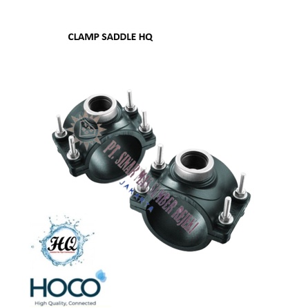 Clamp Saddle HQ 110 x 2&quot; HDPE