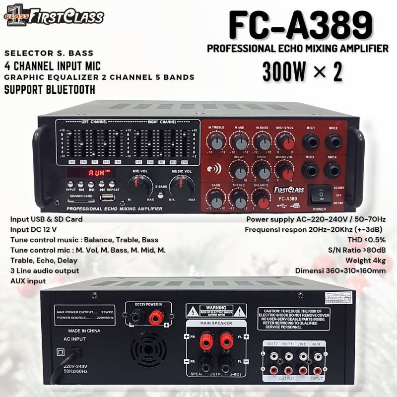 Paket Soundsystem Untuk cafe,salon,kantoran 4 speaker