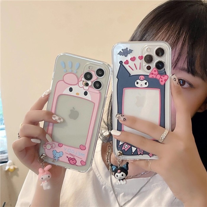 

Lanyard Kuromi My Melody Photocard Pc Case Casing Iphone X Xr 11 12 13 Pro Max