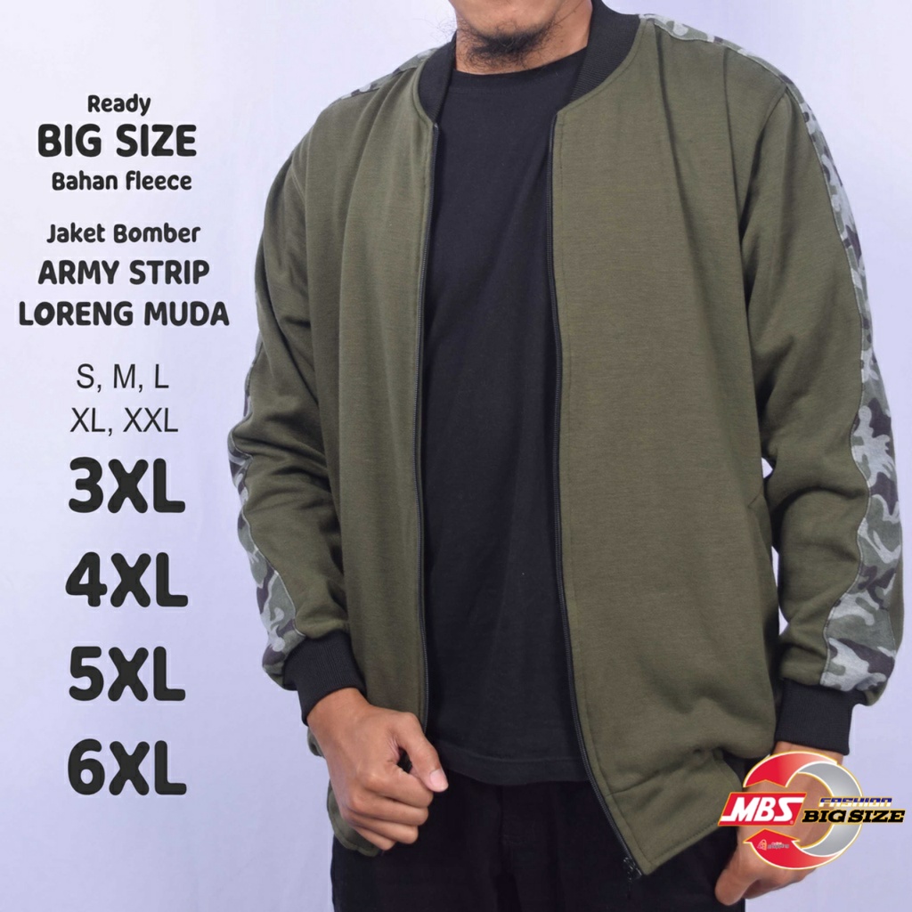 JAKET BOMBER BIG SIZE MOTIF LORENG UNISEX PRIA WANITA S/M/L/XL/XXL/XXXL/XXXXL/XXXXXL/XXXXXXL/JUMBO O