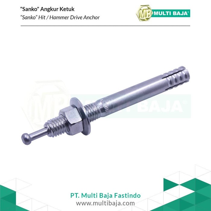 Lem Angkur Ketuk / High Anchor "Sanko" Besi M16 X 120 / Hit Anchor