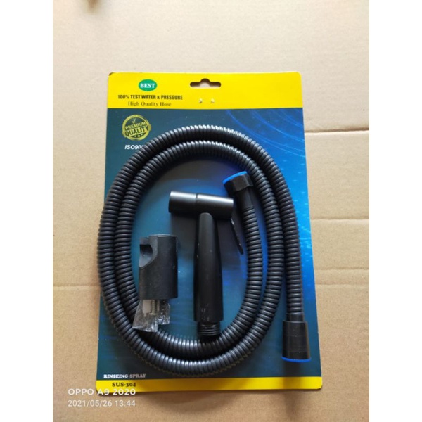 jet shower hitam ss kamar mandi/shower cebok hitam ss kamar mandi