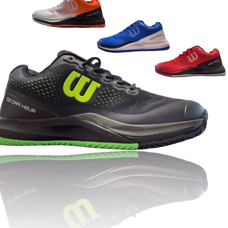 TrxSs9S3 Sepatu Tennis Badminton Pria/Wanita Wilson Rush Pro 3.0  Premium Sepatu Olahraga Tenis - Ba