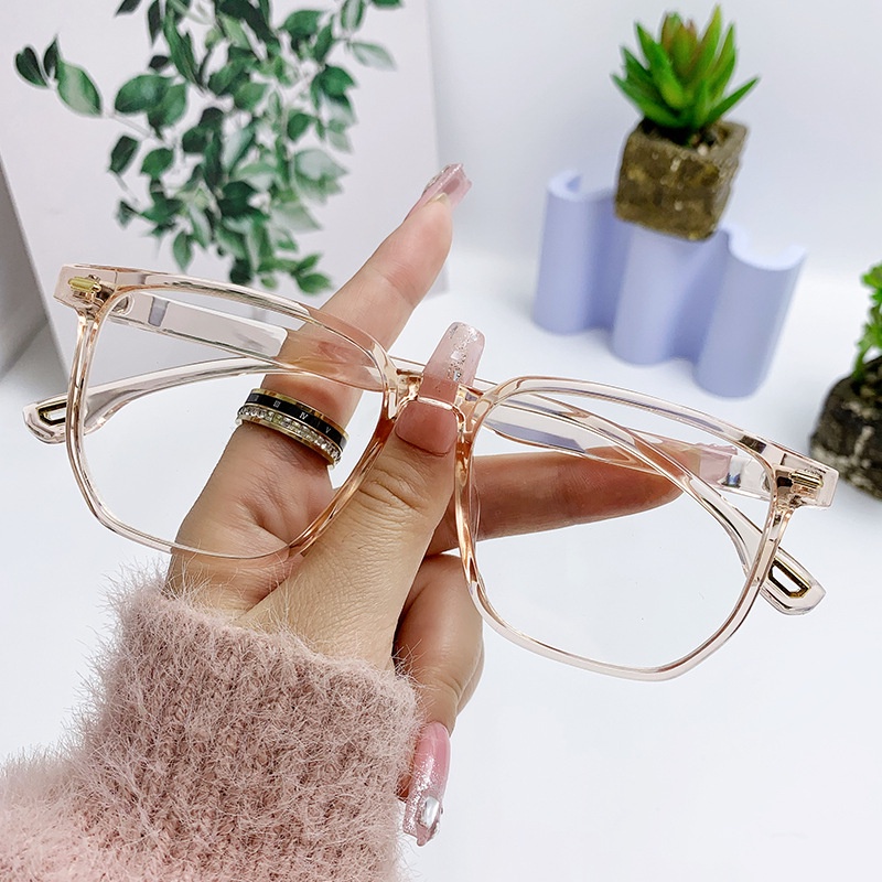 0-600°Kacamata Miopia Dengan Kekuatan Anti Cahaya Biru Memblokir Kacamata Transparan spectacles Kacamata Gaming Komputer Eyeglasses Frame