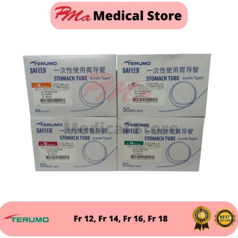 Stomach Tube Terumo / NGT Terumo Fr 12, 14, 16, 18  Harga/Pcs