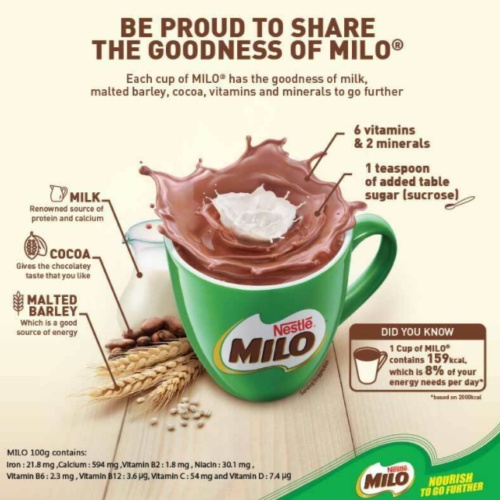 MILO SACHET MINUMAN COKLAT 22GR ISI 10 SACHET