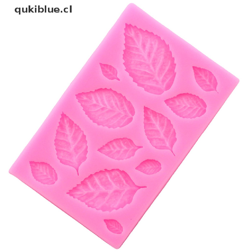 Qukiblue Leaf Shaped Silicone Mold Leaves Dekorasi Kue Fondant Cookies Cetakan Alat Baking cl