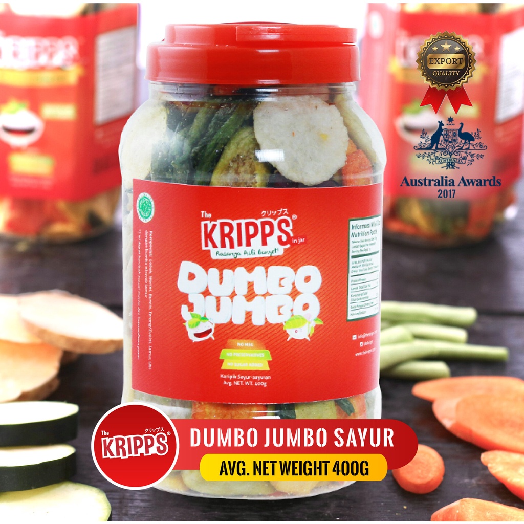 

NEW! DUMBO JUMBO SAYUR (400g)/VEGAN SNACK