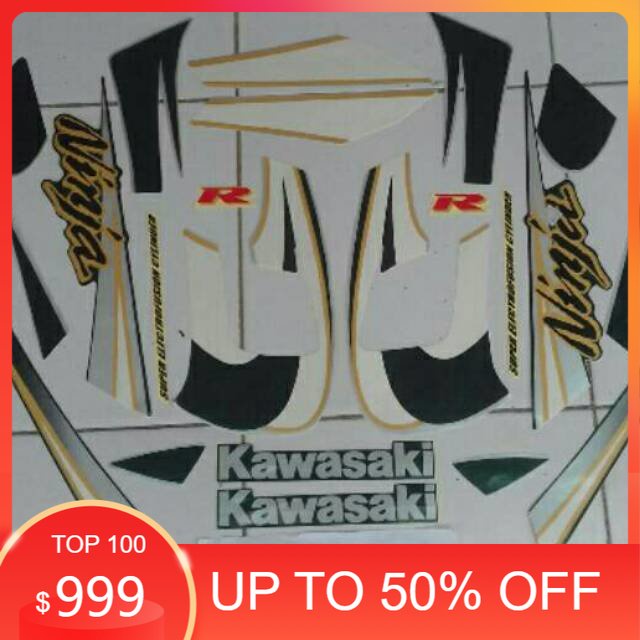 COVER Stiker ninja r 2005 hijau tua BERKUALITAS SUPER