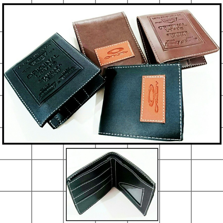 dompet lipat cowok semi kulit high quality okey lvs