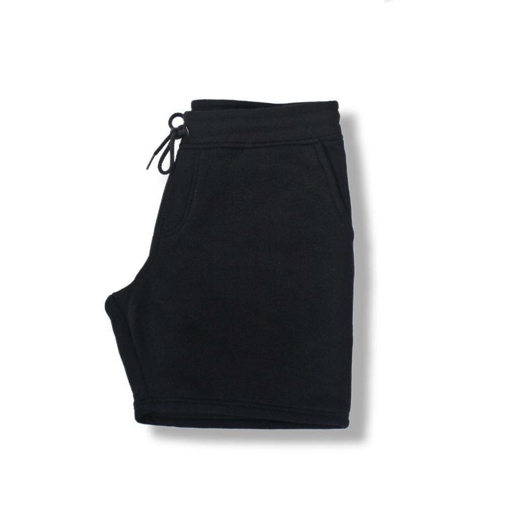 Celana pendek pria wanita bahn fleece casual keren