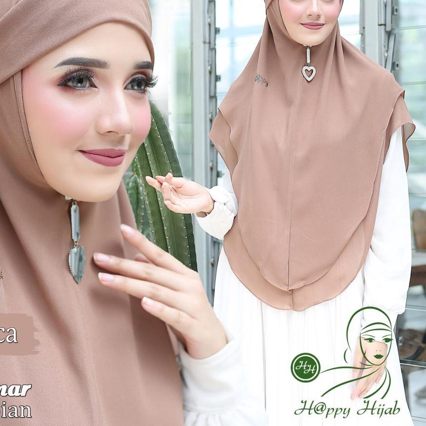 ☏ Jilbab Instan Jilbab Khimar Tanpa Pet Arabian / Jilbab Bergo Tali ✮