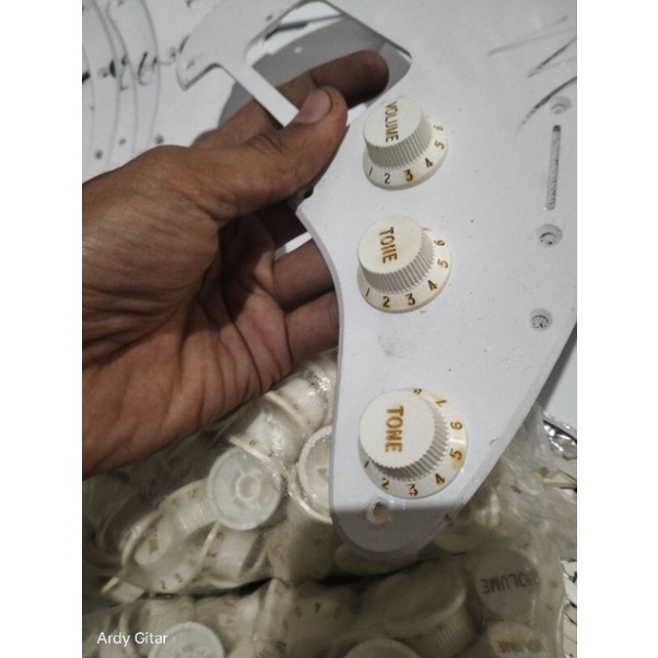 knob potensio Knop gitar elektrik fender stratocaster dll 1 set 3pcs