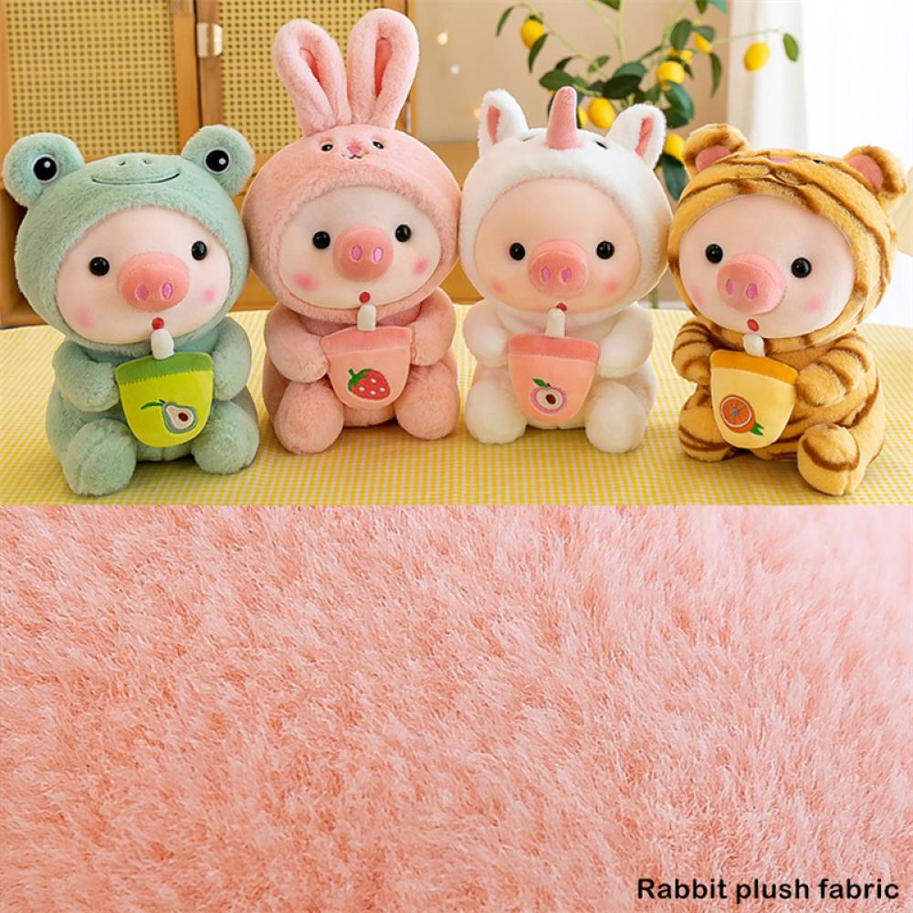 Timekey 25cm Pink Pig Mainan Mewah Cosplay Unicorn Kodok Tiger Bunny Cuddly Plushie Baby Appease Doll Ulang Tahun Dekorasi Rumah Untuk Anak Kids B3K8