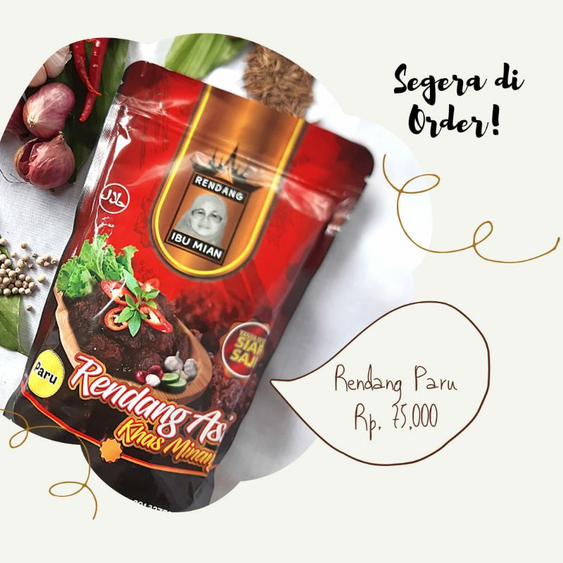 

Rendang Paru Ibu Mian 250 g