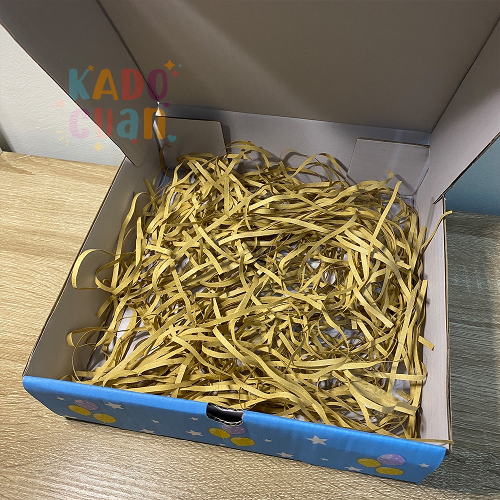 

( 10 GR) TERMURAH!! SHREDDED PAPER / KERTAS CACAH SERUT KAWUL / ISI GIFT BOX FILLER