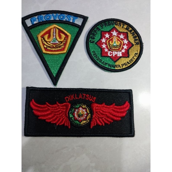 logo bordir timbul provost banser