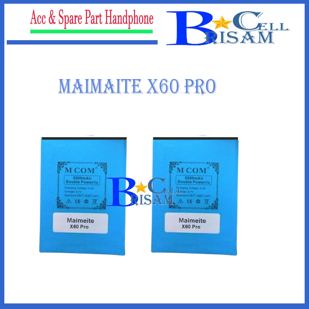 [ 5000mah ] - Baterai MCOM Maimeite X60 Pro - Original Baterei Batrei Batrai Batre Battre Batery Bat