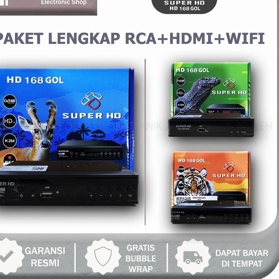 Terbaru✅-OTJ [ COD ] + [ GRATIS ONGKIR ] Set Top Box DVB-T2 Super HD  168 By Optus Terbaru