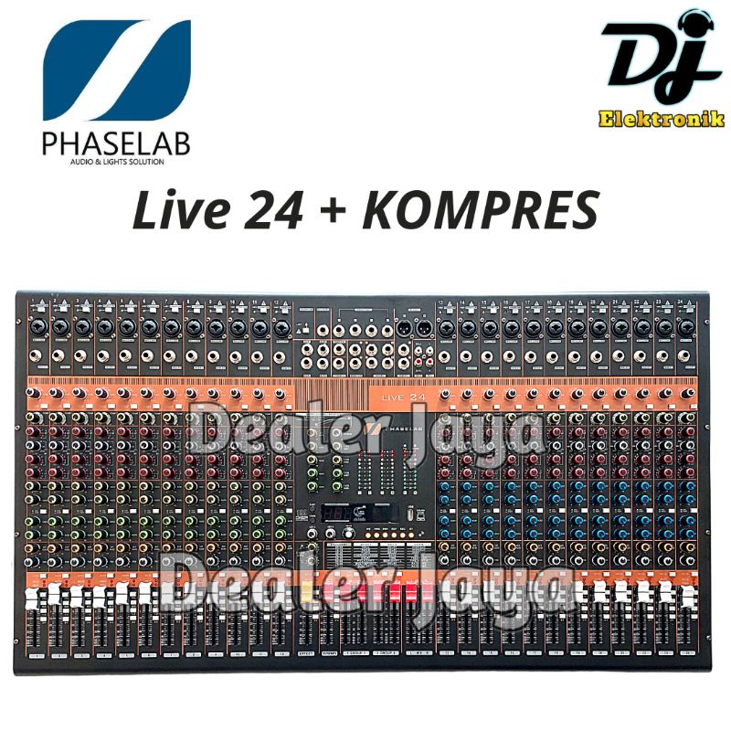 Mixer Analog Phaselab / Phase Lab LIVE 24 / LIVE24 + KOMPRES - 24 channel