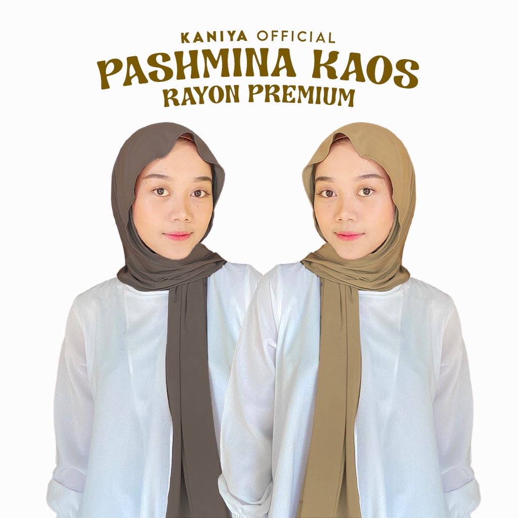 KANIYA - Pashmina Kaos Rayon Premium 180 x 60 CM