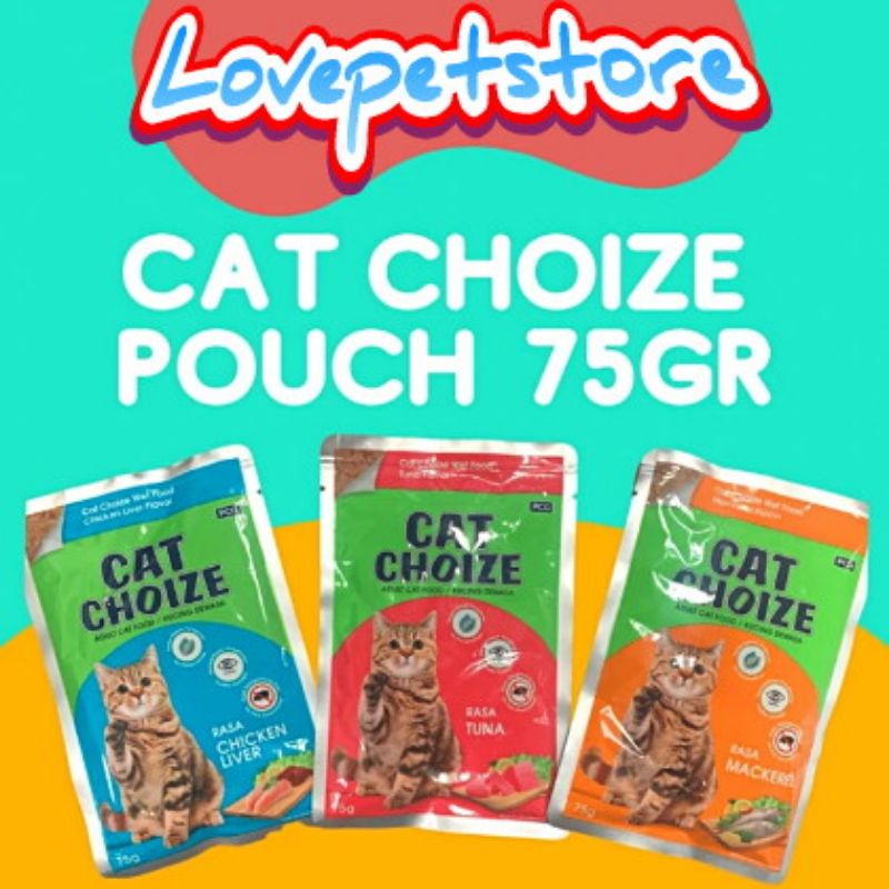 Cat Choize Pouch 75gr Wet food makanan Kucing Basah 12Sachet