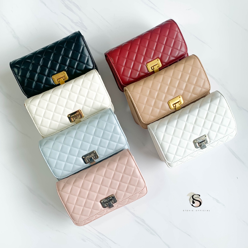 TAS CnK QUILTED FLIP-LOCK CLUTCH  CK-0082-2