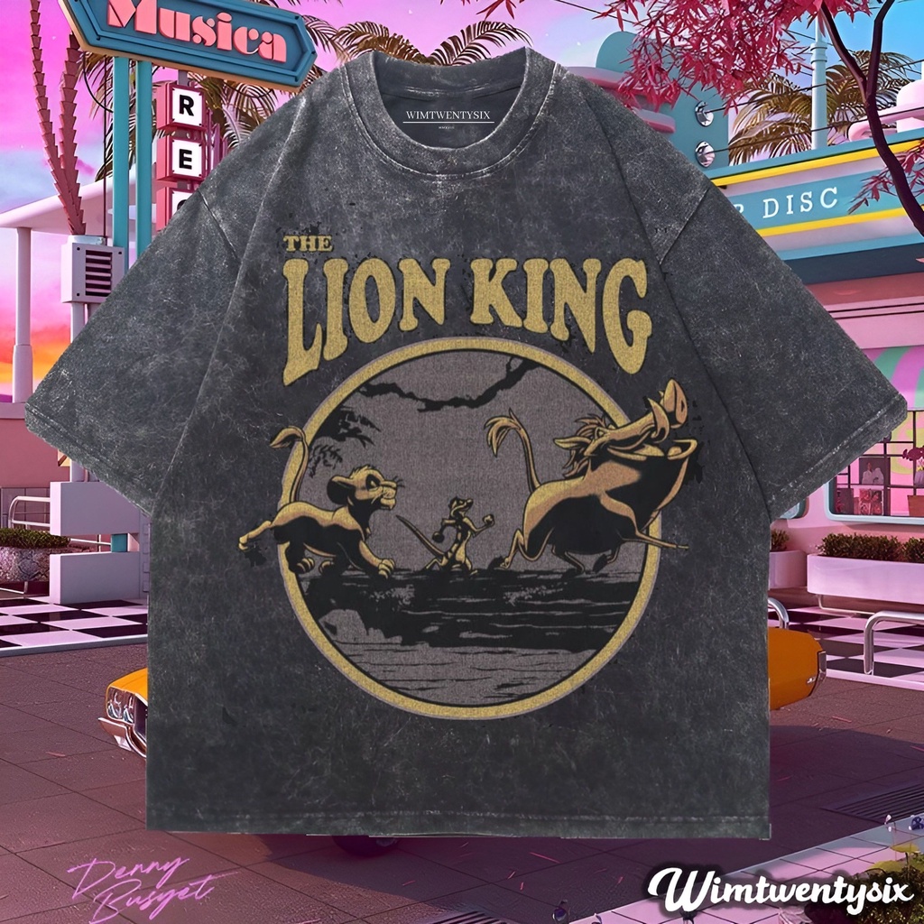 Wimtwentysix “the lion king believe friend” kaos oversized washing | vintage tee