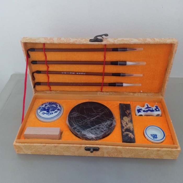 kaligrafi set kuas china mopit set 4 kuas