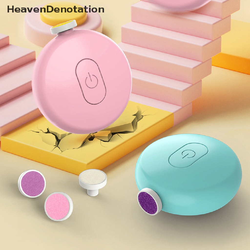 [HeavenDenotation] Alat Pemangkas Kuku Bayi Elektrik Dengan 6kepala Gerinda Kid Nail Polisher Tools HDV