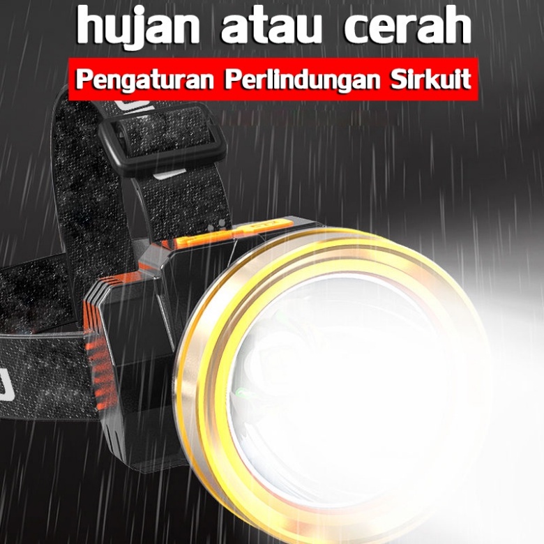 【COD】ALADIN Senter Led Kepala Headlamp Charge 60W