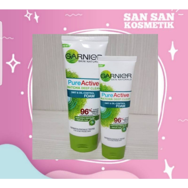 GARNIER PURE ACTIVE MATCHA DEEP CLEAN 50ML/100ML