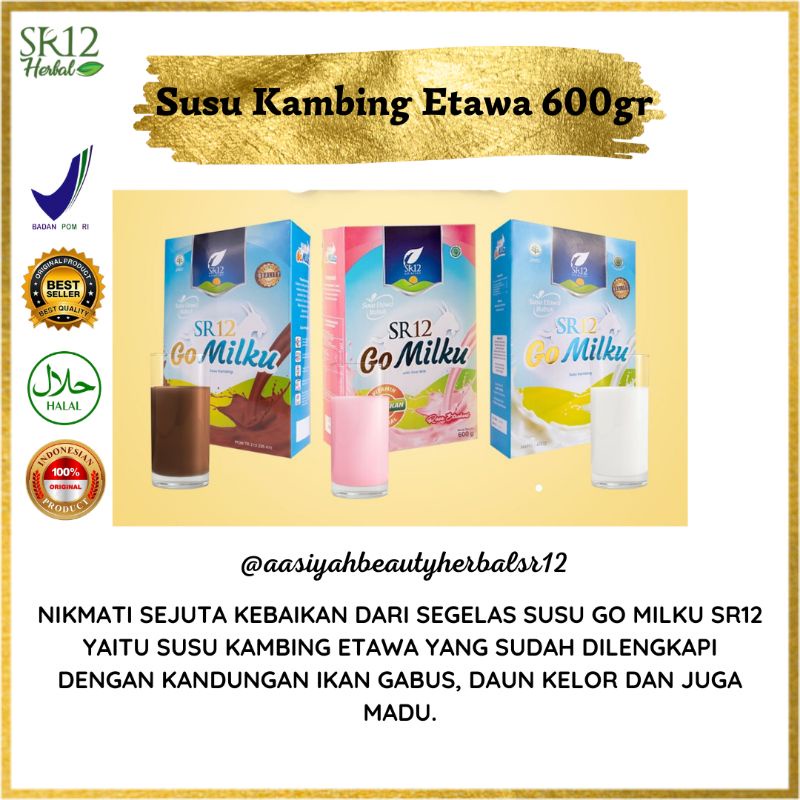 

Susu Kambing Etawa Bubuk 600gr Go Milku Sr12 Plus Herbal Daun Kelor Ikan Gabus Dan Madu Membantu Menjaga Kesehatan Dan Vitalitas Tubuh
