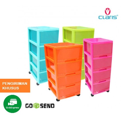 Claris Kabinet  Susun / Lemari / Laci Princia 4  susun PKD-3R5343-4L