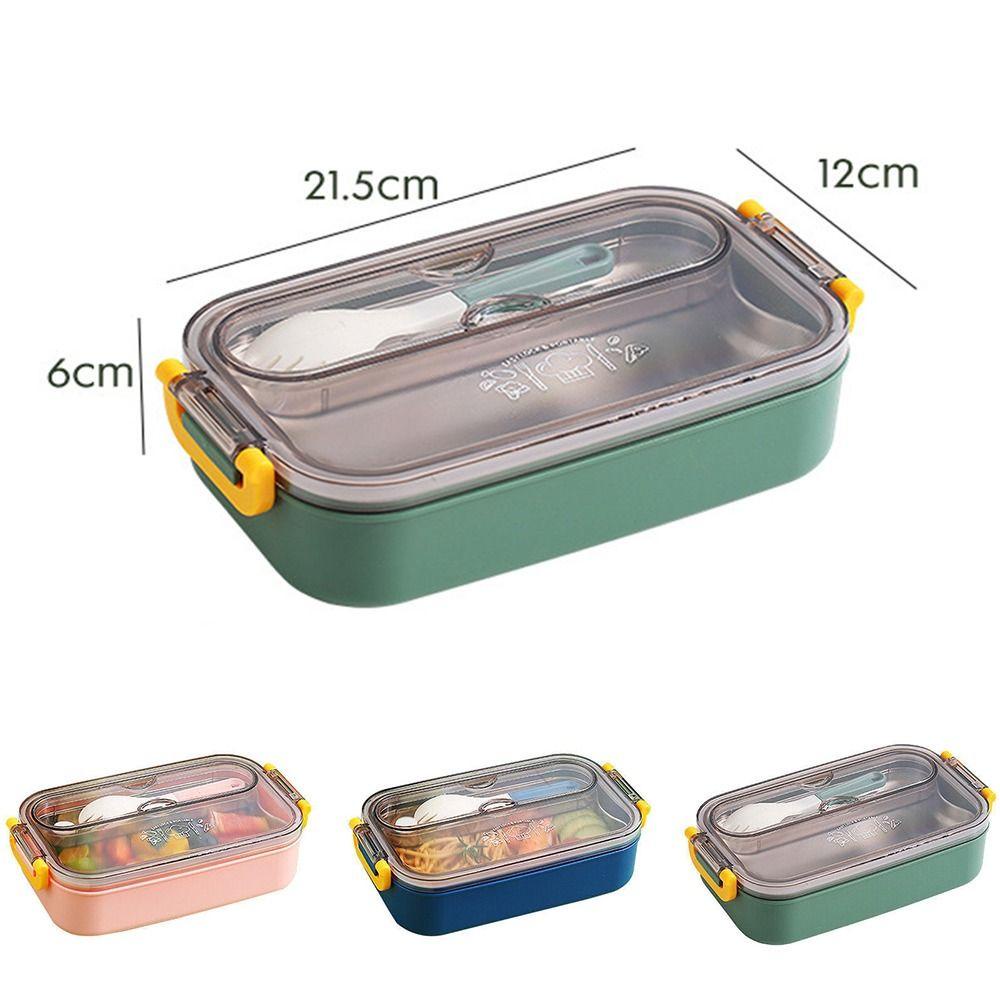 R-FLOWER Kotak Makan Lunch Box Office Stainless Steel Bento Case Wadah Makanan