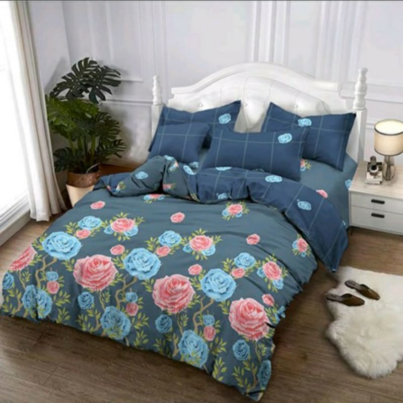 Bed cover lady rose tanpa sprei uk 180x200 Sophia
