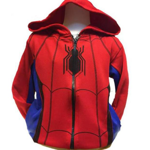 TERLARIS Jaket Anak Karakter Spiderman Merah
