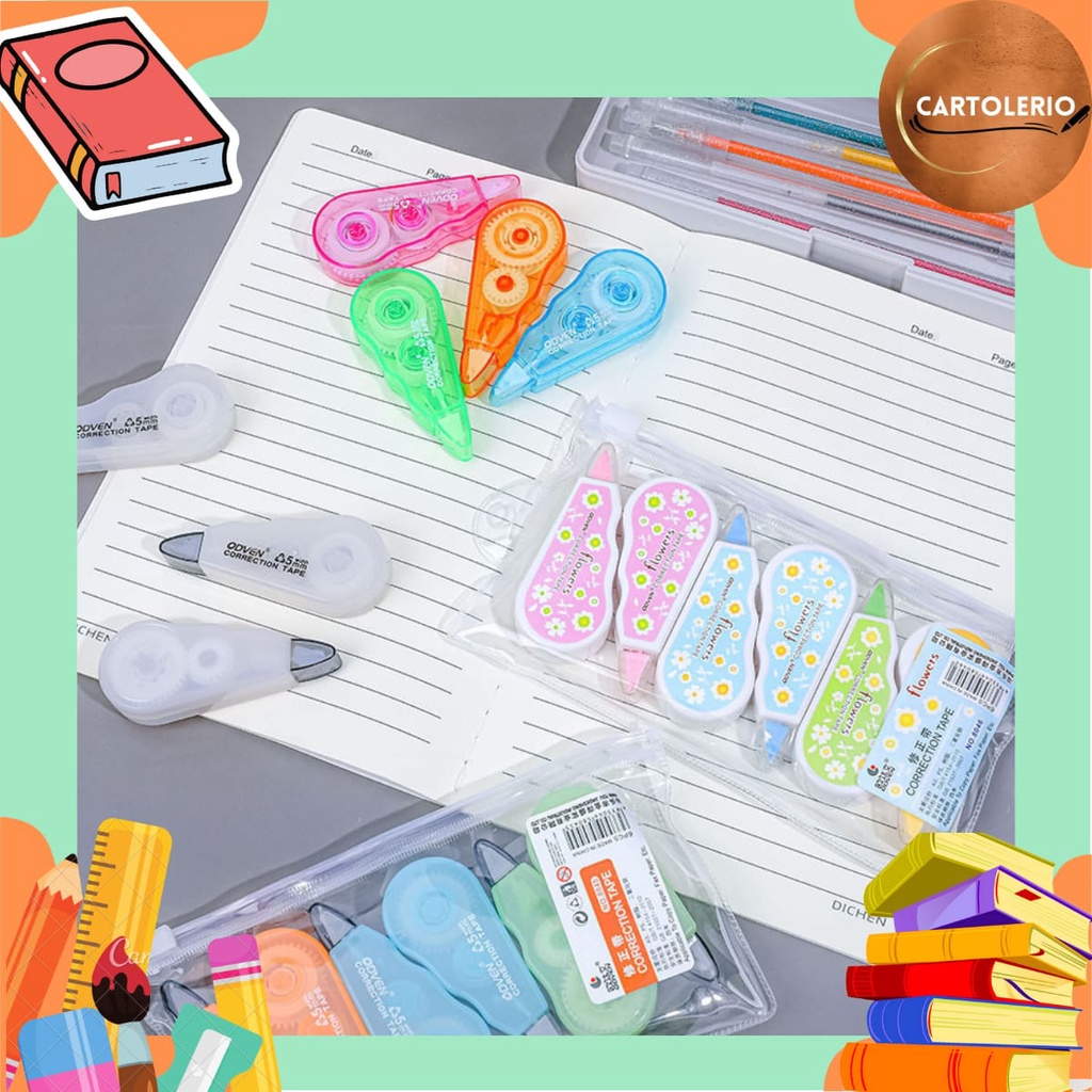

Isi (6pcs) Correction Tape / Pita Koreksi ST0005