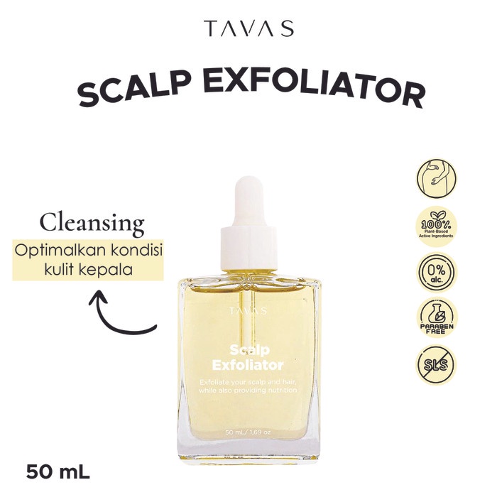 Terlaris Tavas Scalp Exfoliator 50Ml / Vitamin Perawatan Kulit Kepala