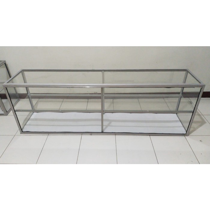 Terlaris Etalase Kaca Makanan 1,5 Meter (150X32X50Cm) Etalase Warteg Bogor